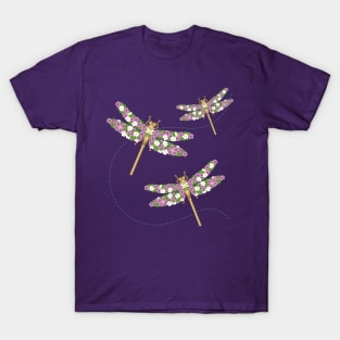 Libélulas Florales T-Shirt